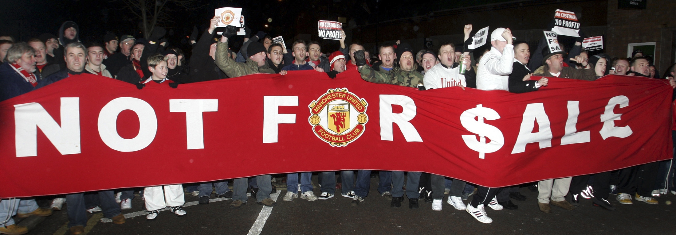 supporters de Man United contre le rachat de glazer 